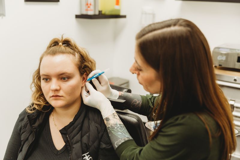 Placement check before the needle